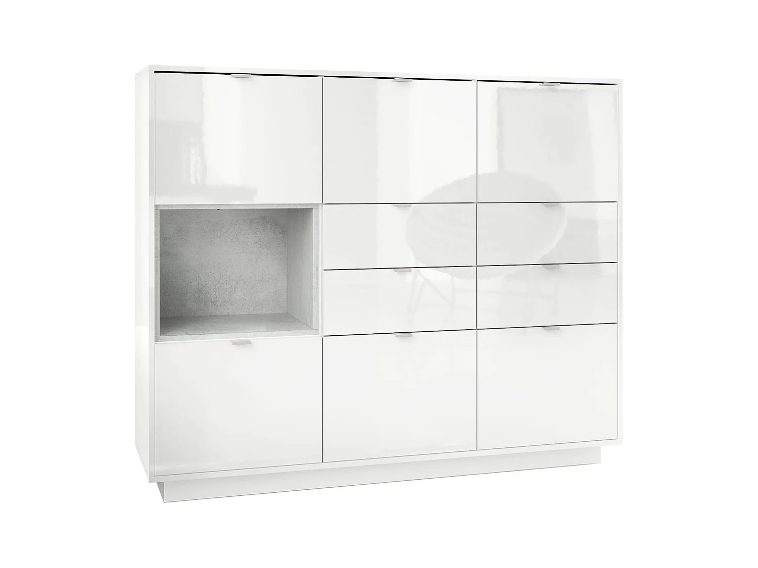 HIGHBOARD Metro Einsatz in Beton Oxid Optik