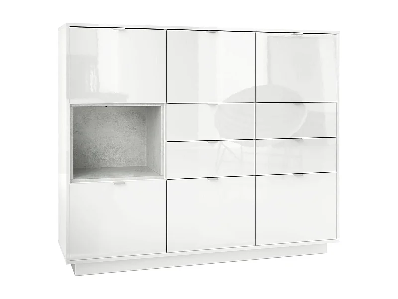 HIGHBOARD Metro Einsatz in Beton Oxid Optik