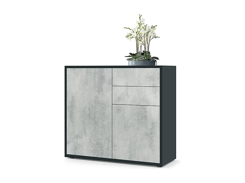 KOMMODE Ben Front in Beton Oxid Optik