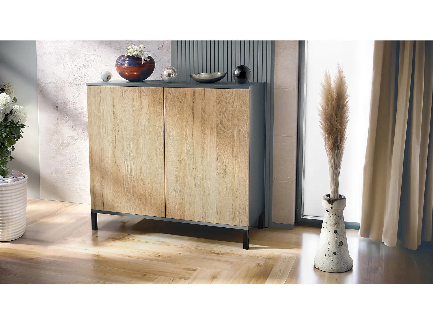 KOMMODE Skadu Eiche Natur