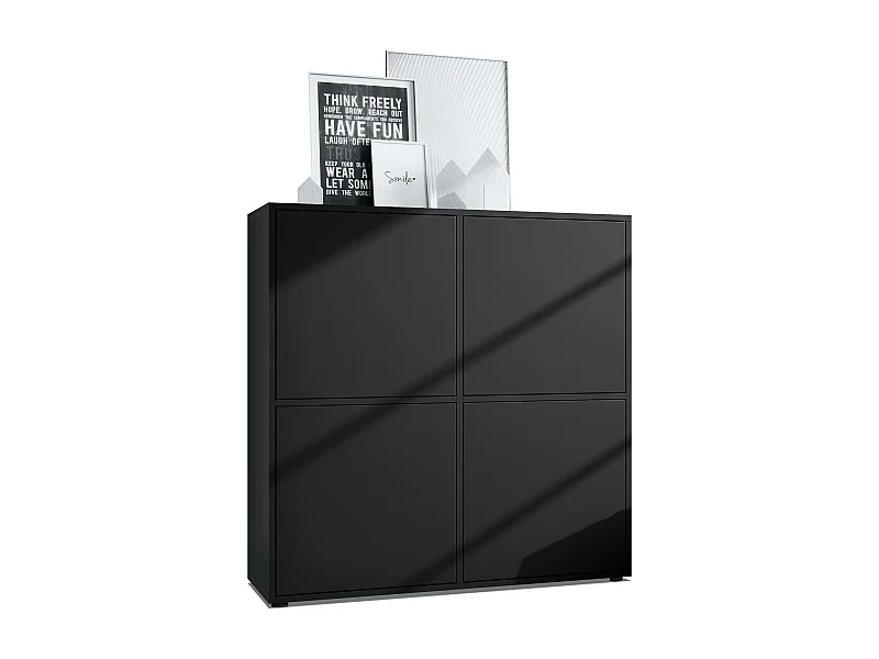 HIGHBOARD Cuba Türen in Schwarz matt