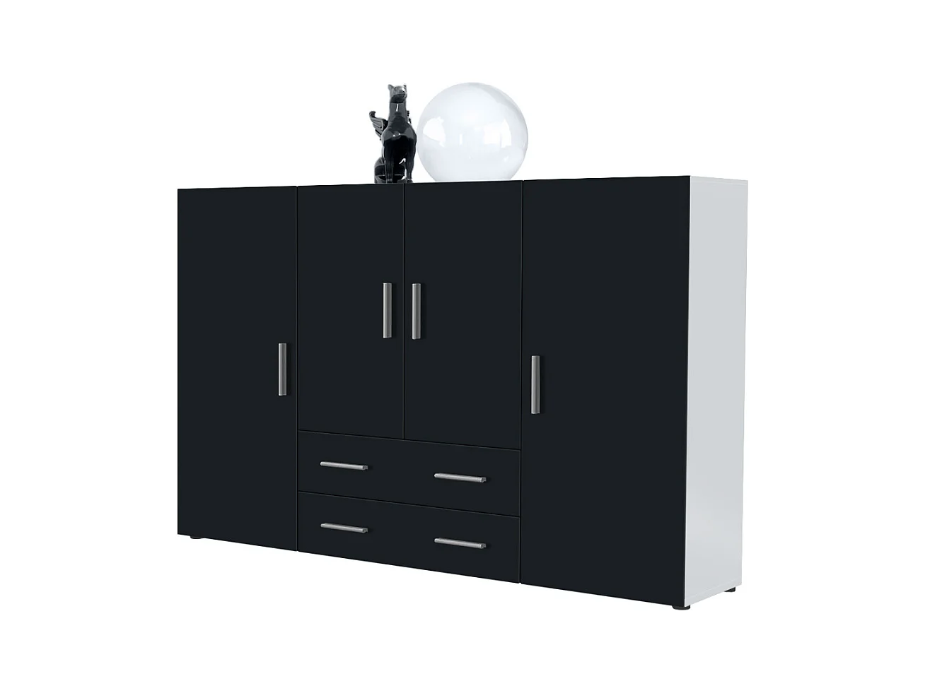 HIGHBOARD Nora Front in Schwarz matt