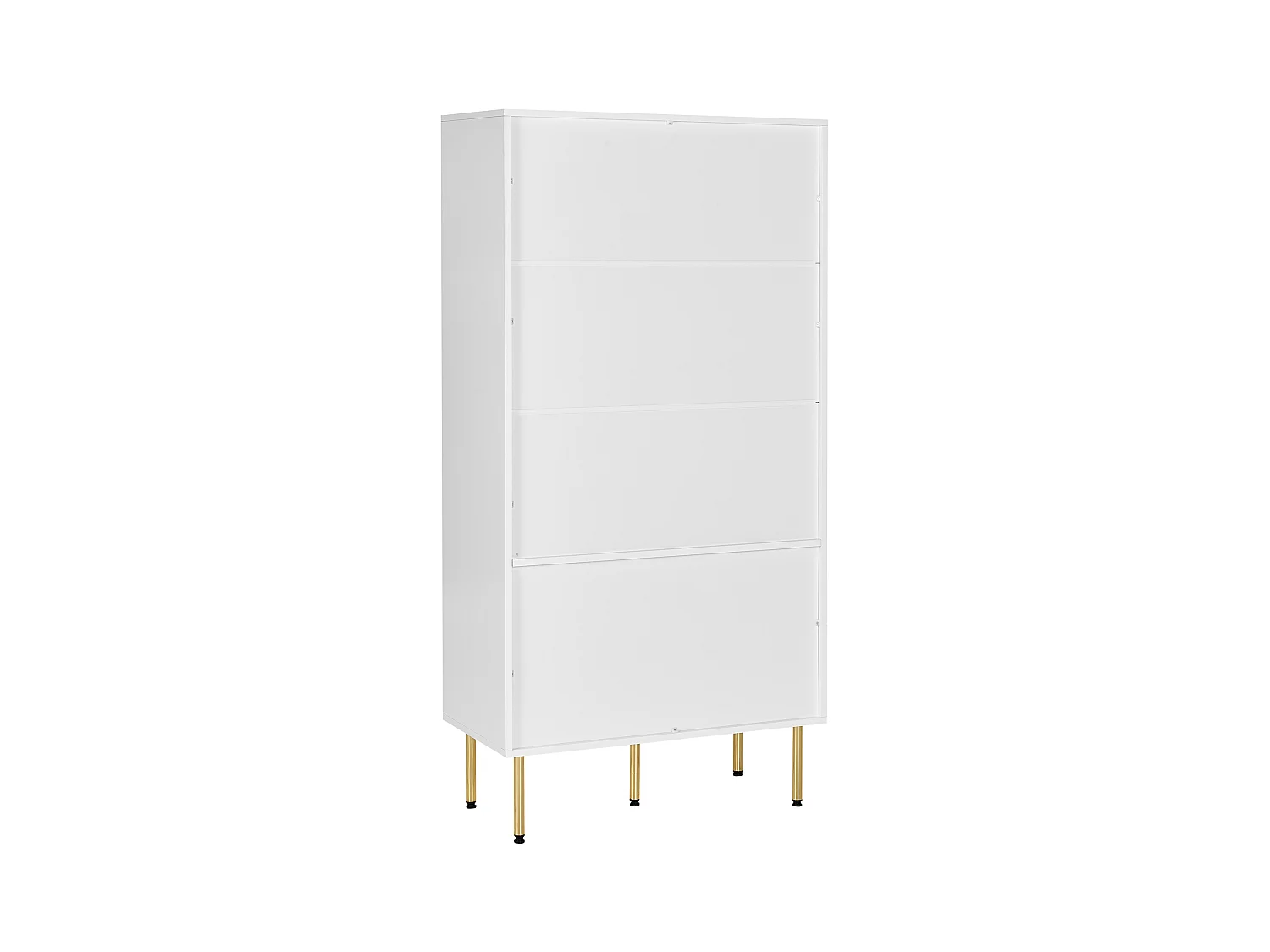 Vitrine en verre MILORA 80 cm Blanc