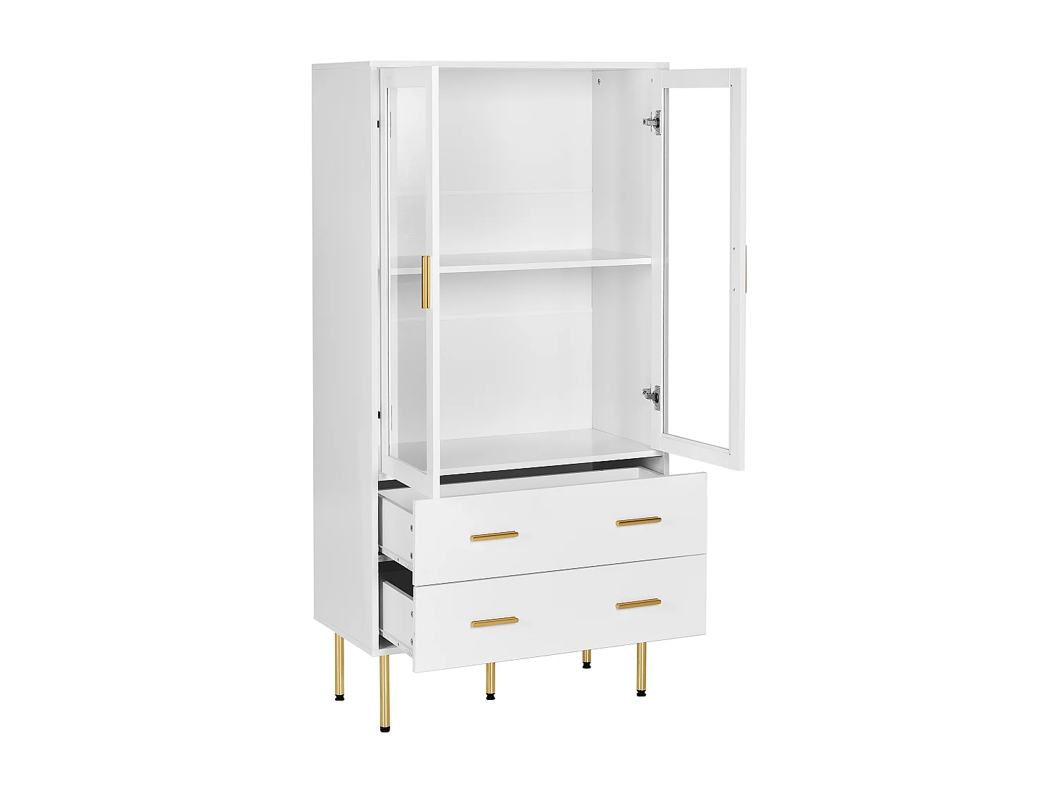 Witryna MILORA 80 cm Biały