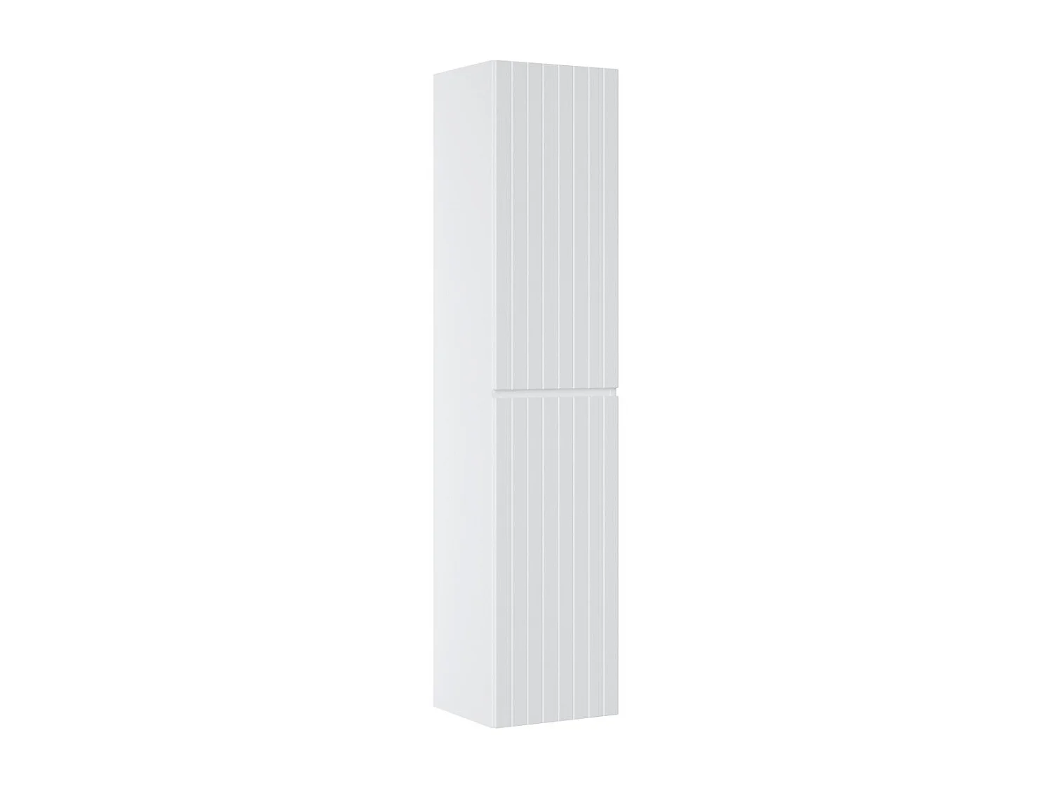 Coluna de Banheiro ICON 160 cm – Branco Alpino Fosco – 2 Portas – Estilo Moderno Suspenso