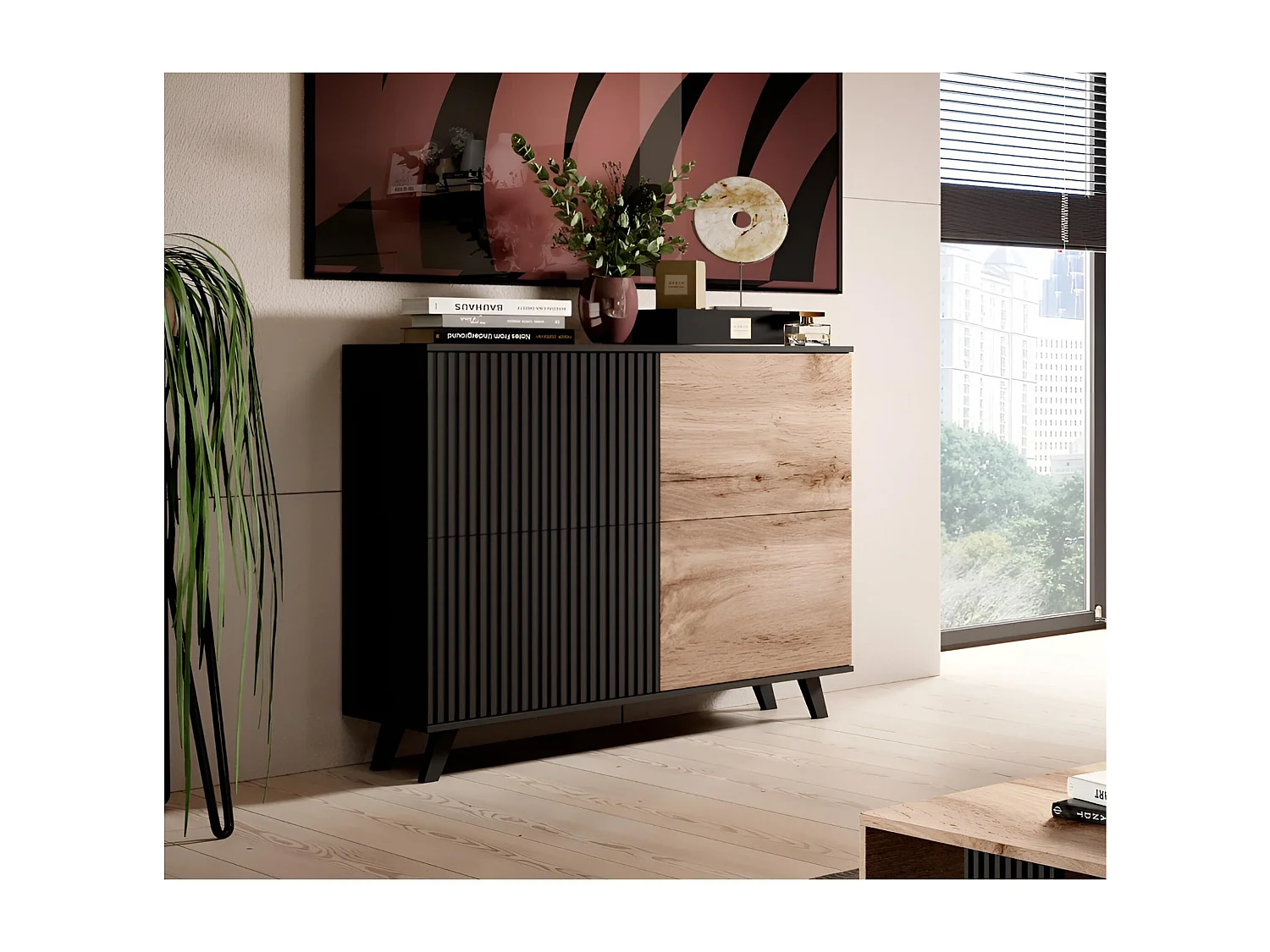 Madia Swing H/Ante girevoli/marrone/nero&marrone