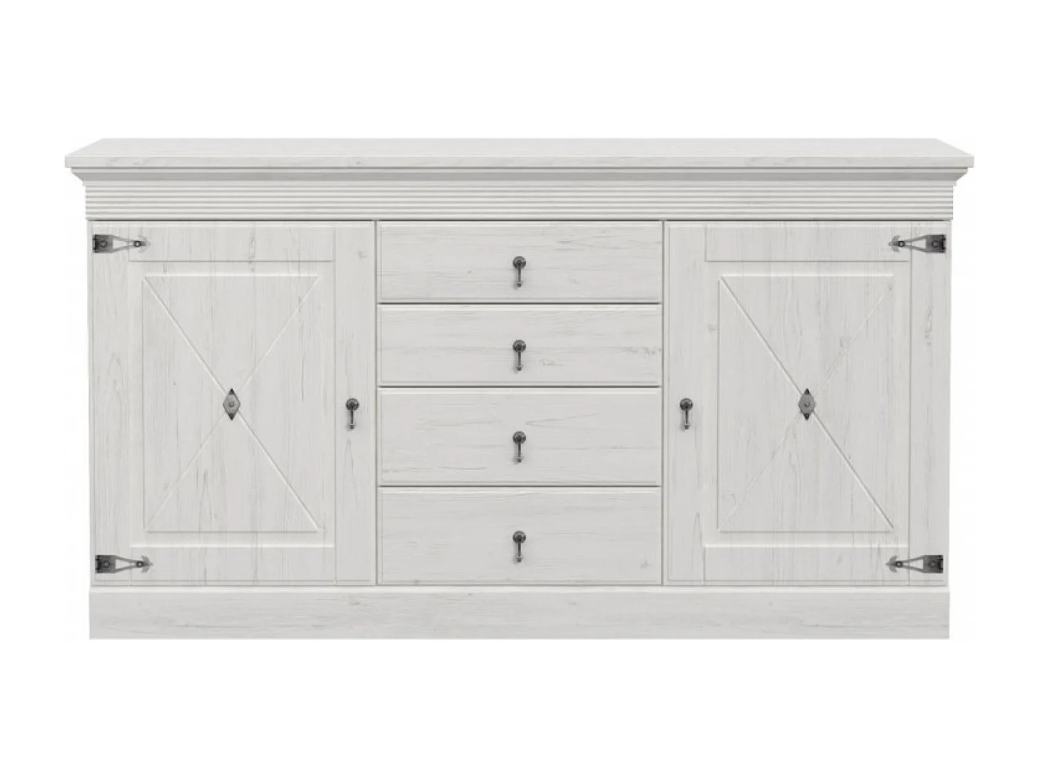 Sideboard Ecanto/Schubladen/Weiss