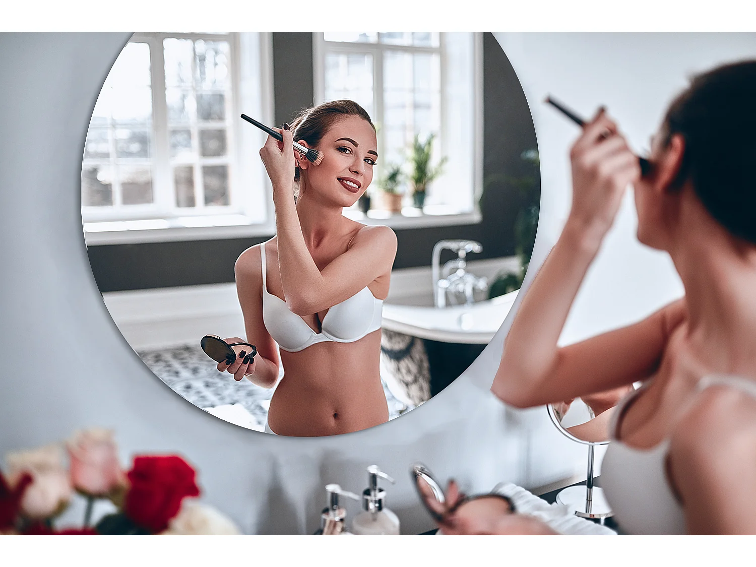 Beau Miroir Suspendu pour l'Entrée 80cm