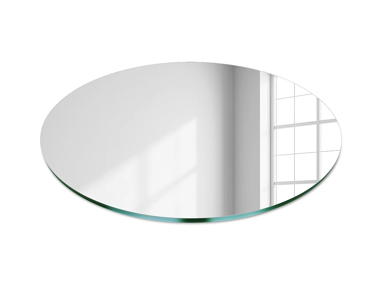 Miroir Ornemental Rond à Fixer au Mur pour Salon 60cm