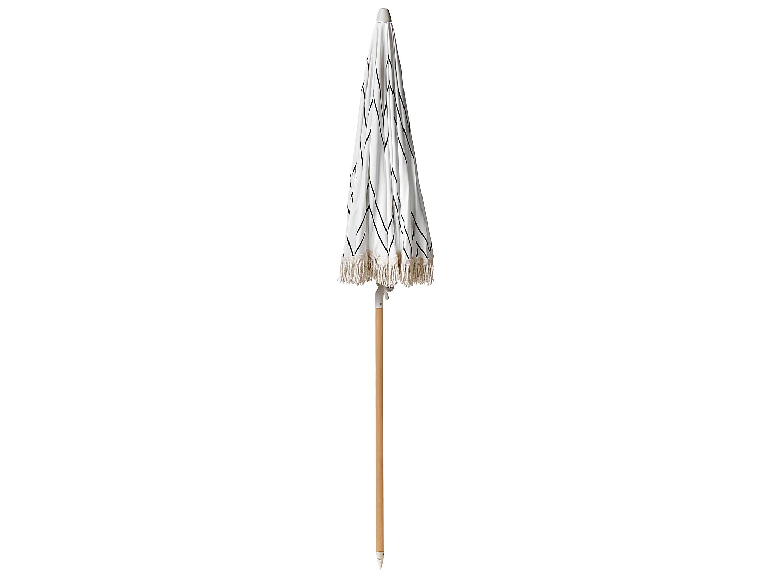 Parasol de jardin 155 cm MONDELLO Blanc/noir