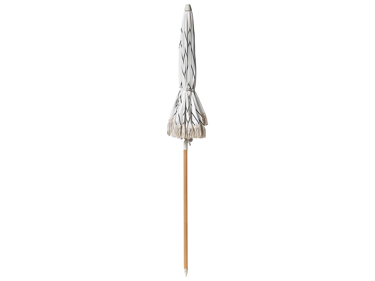 Parasol de jardin 155 cm MONDELLO Blanc/noir