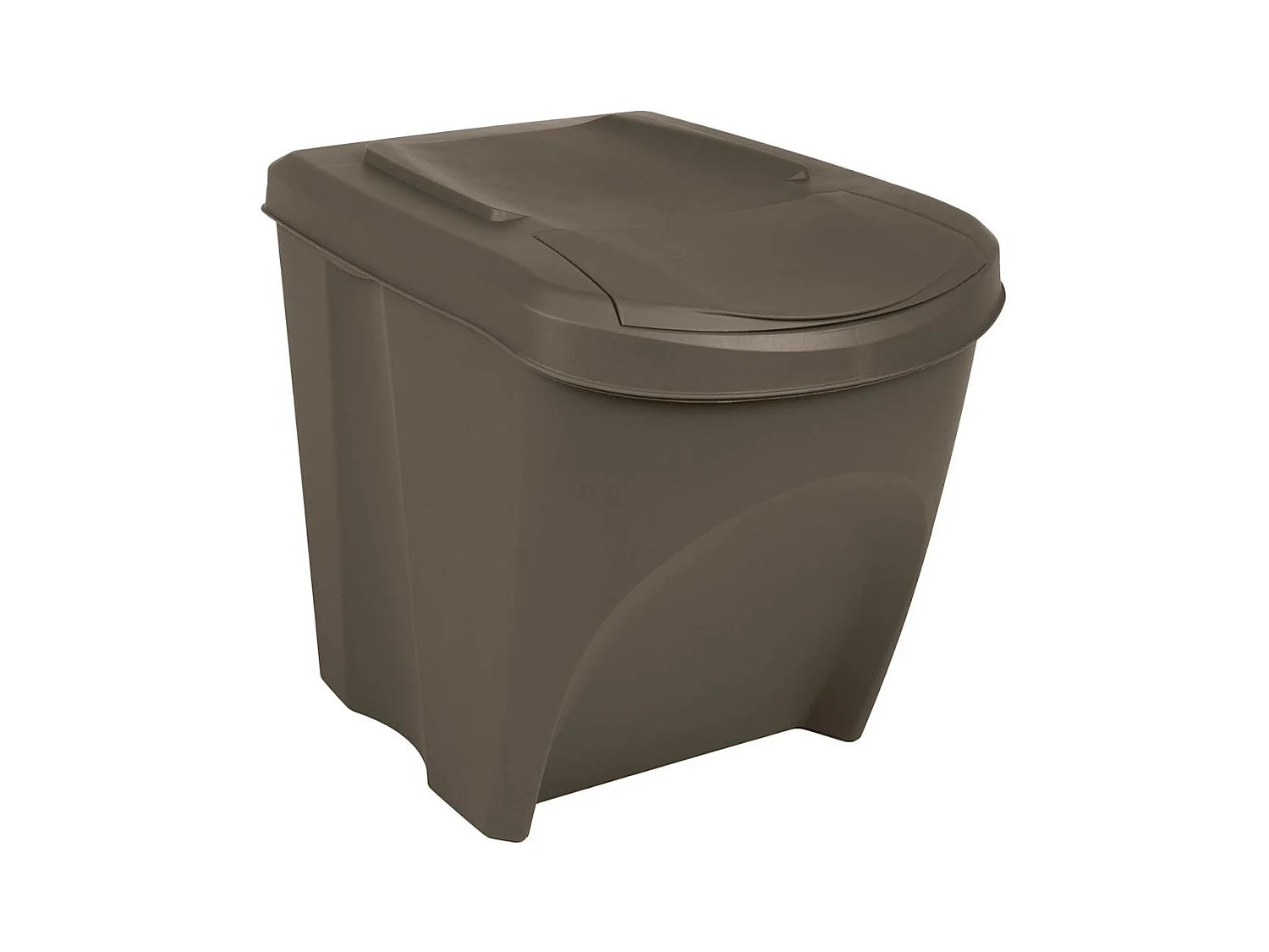 Contenitori per rifiuti impilabili 3 pezzi 75 L Polipropilene grigio 02_0043894