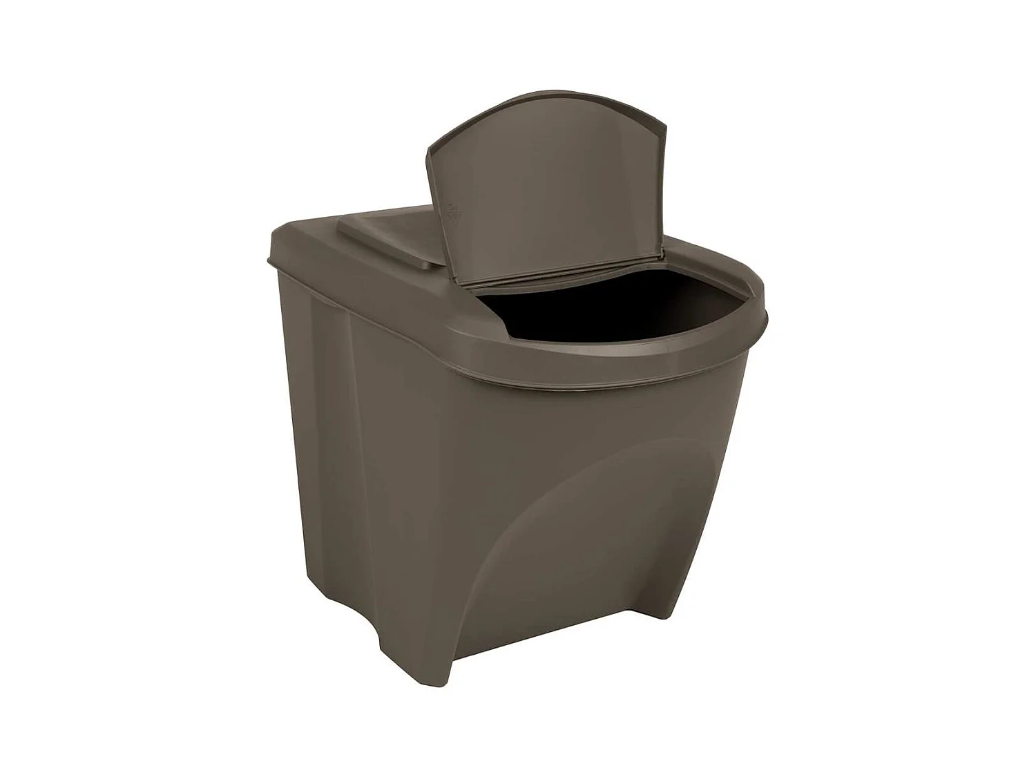 Contenitori per rifiuti impilabili 3 pezzi 75 L Polipropilene grigio 02_0043894