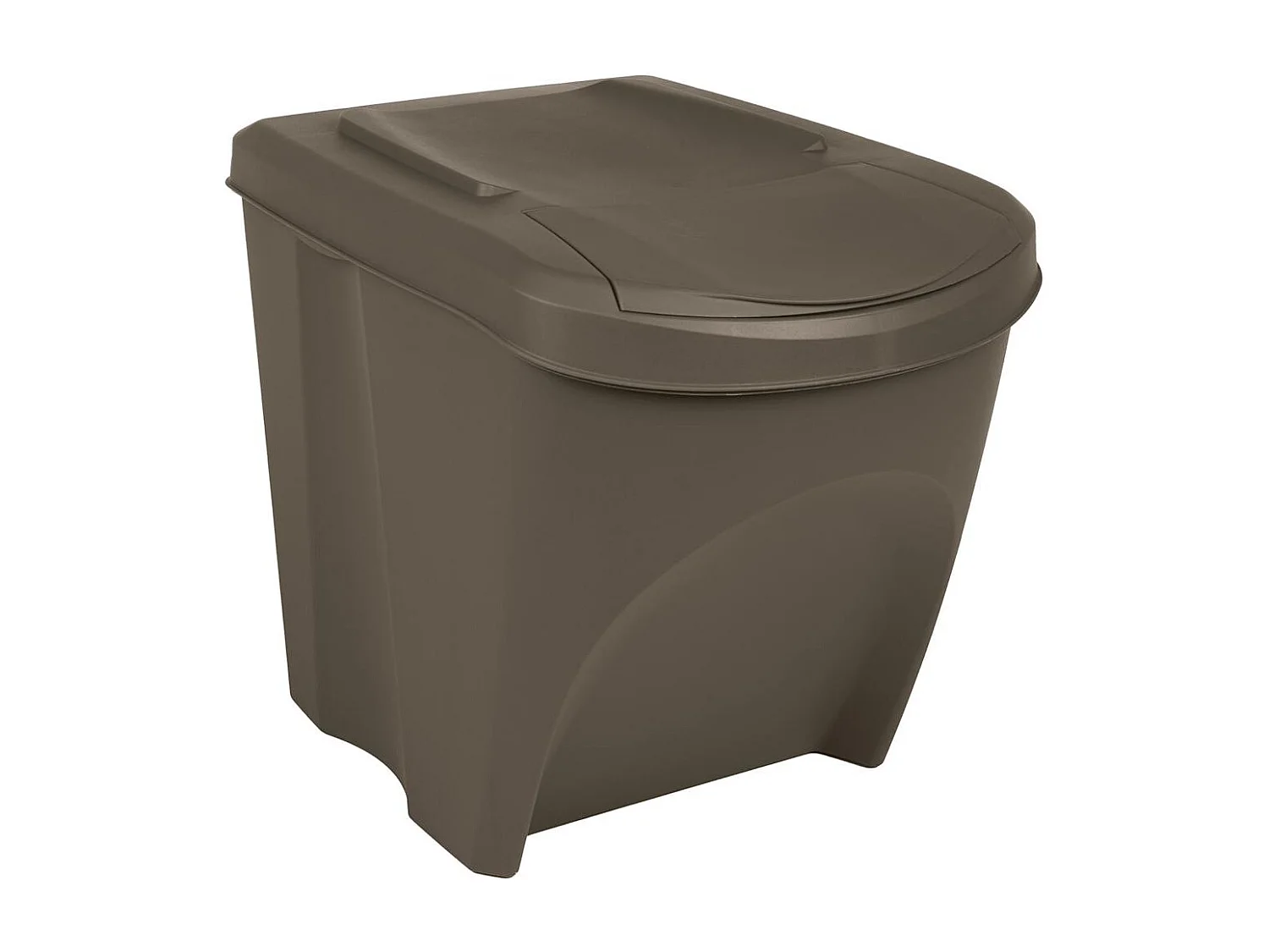 Contenitori per rifiuti impilabili 3 pezzi 75 L Polipropilene grigio 02_0043894