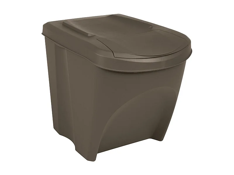 Contenitori per rifiuti impilabili 3 pezzi 75 L Polipropilene grigio 02_0043894