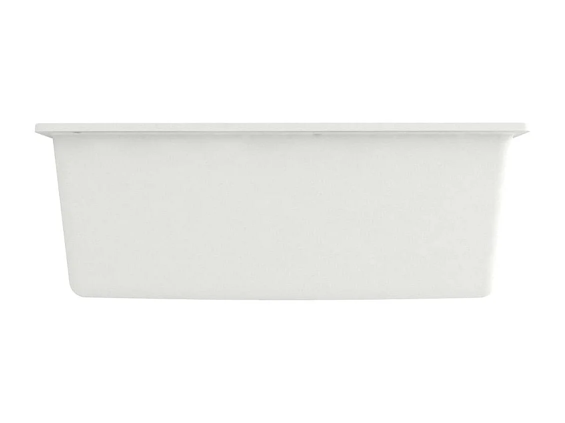 Lavello da cucina con foro troppo pieno 53 x 50 cm granito bianco 02_0002384