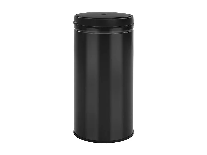 Lixeira com sensor automático 70 L aço carbono preto 02_0043843