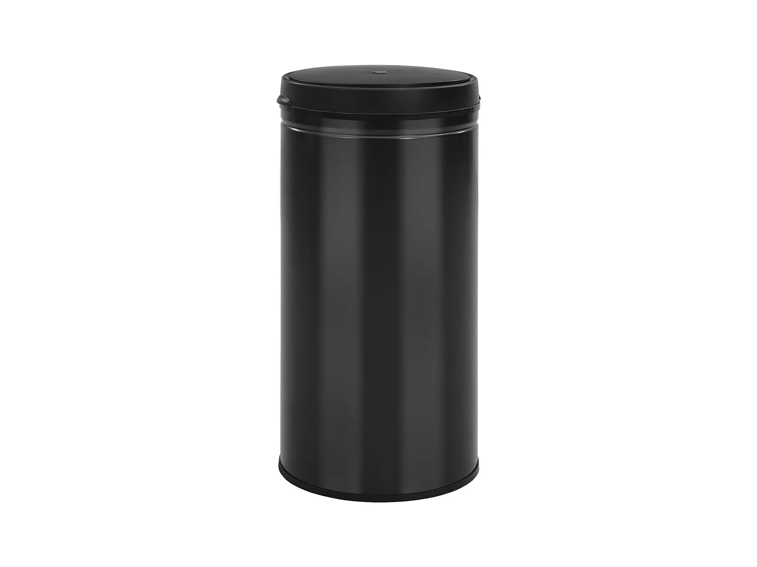 Bote de basura con sensor automático 70 L acero al carbono negro 02_0043843