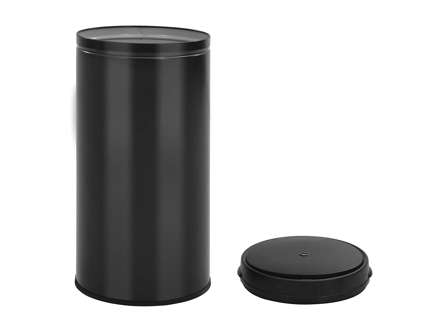 Lixeira com sensor automático 70 L aço carbono preto 02_0043843