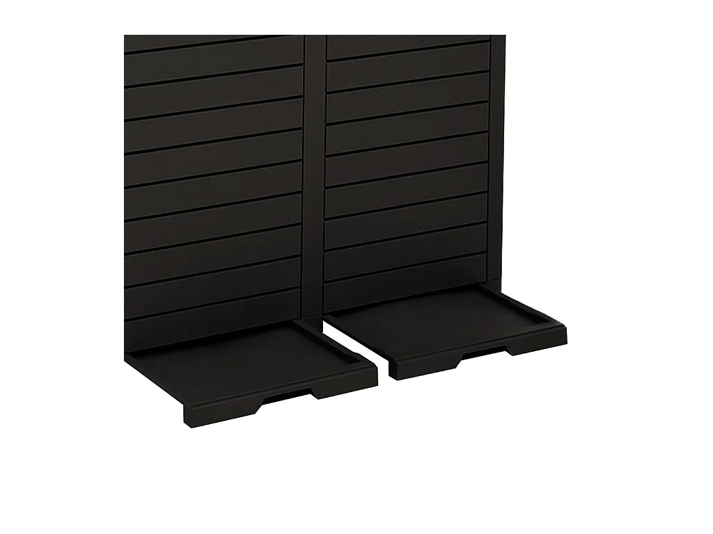 Poubelle d'extérieur 78 x noire 78 x 41 x 86 cm 02_0043837