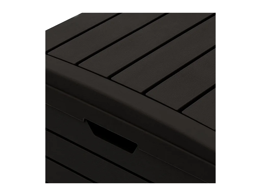 Poubelle d'extérieur 78 x noire 78 x 41 x 86 cm 02_0043837