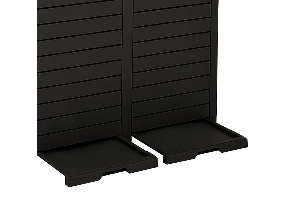 Poubelle d'extérieur 78 x noire 78 x 41 x 86 cm 02_0043837