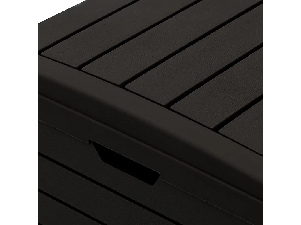 Poubelle d'extérieur 78 x noire 78 x 41 x 86 cm 02_0043837