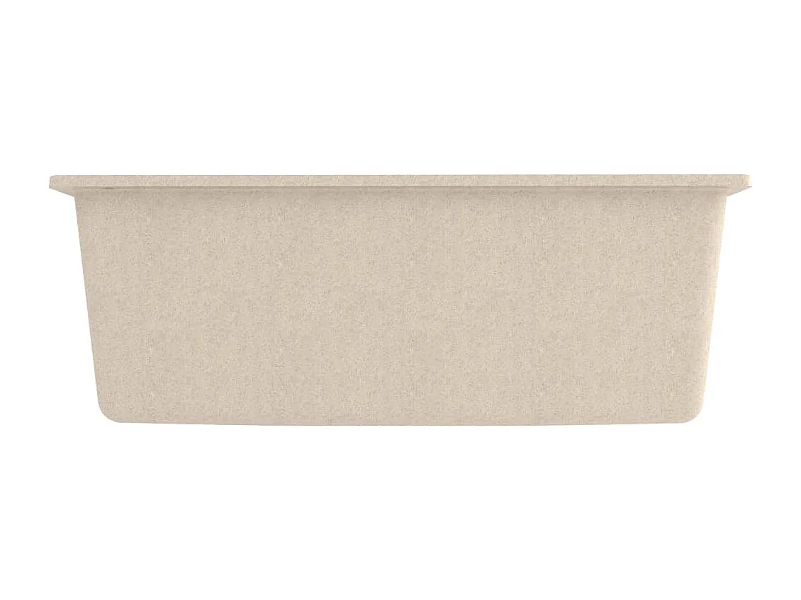 Fregadero de cocina con rebosadero de granito beige 02_0004371