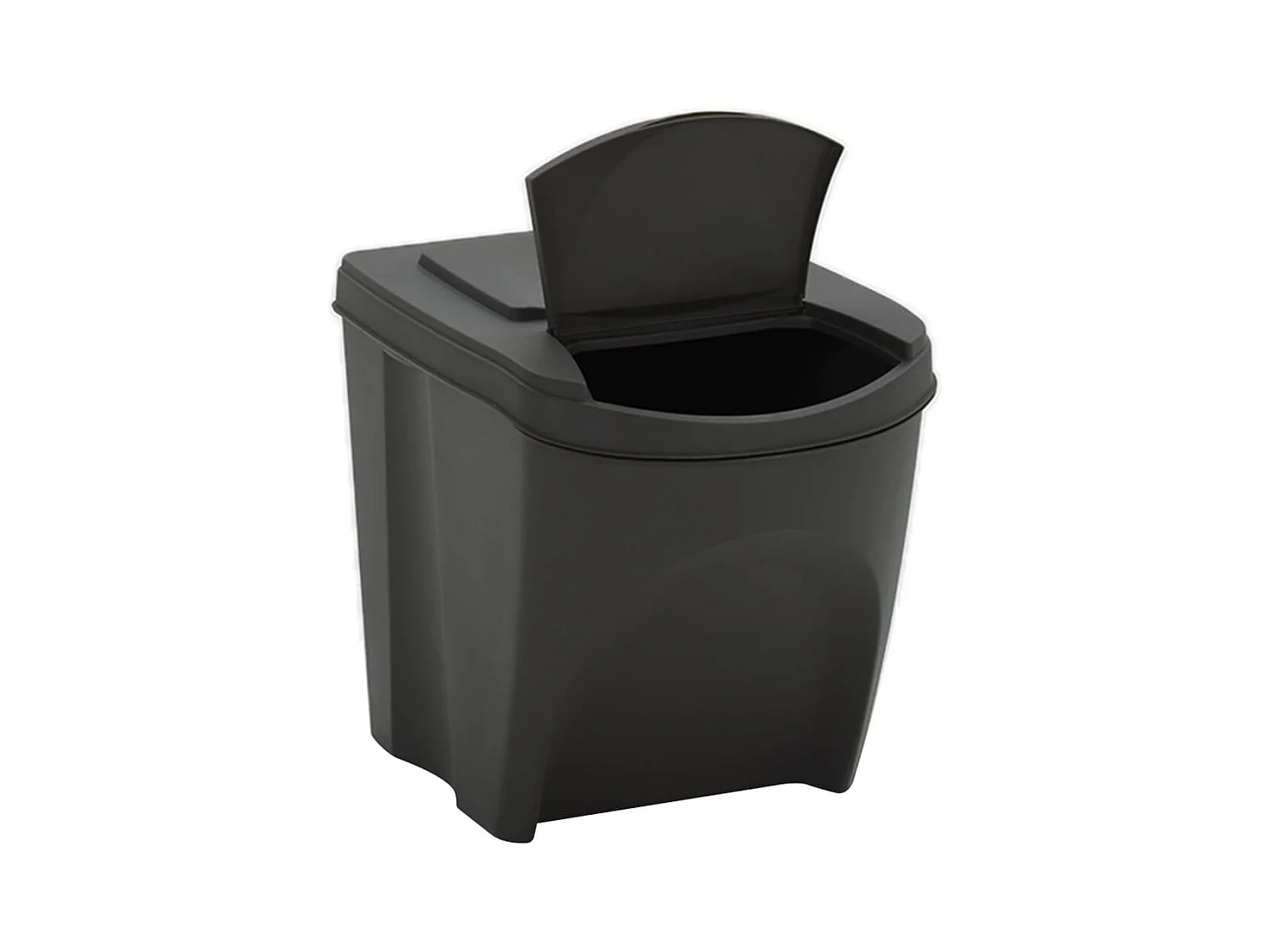 Poubelles à ordures empilables grise 39.2 x 29.3 x 33.5 cm 02_0043895