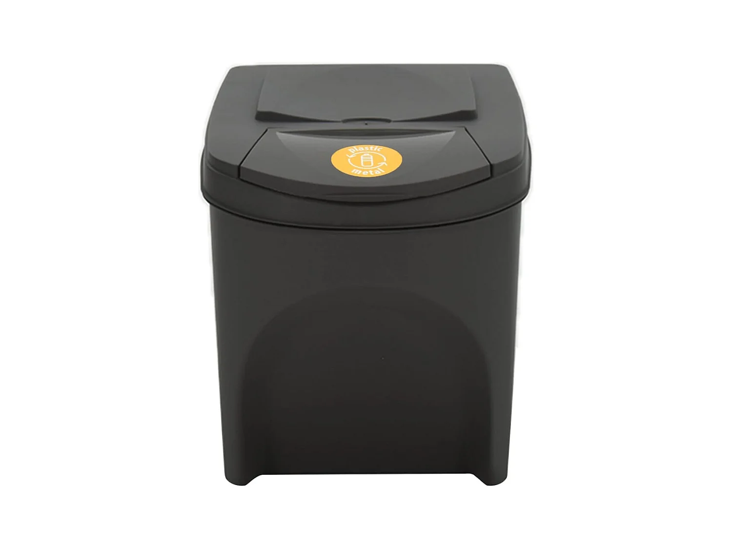 Poubelles à ordures empilables grise 39.2 x 29.3 x 33.5 cm 02_0043895