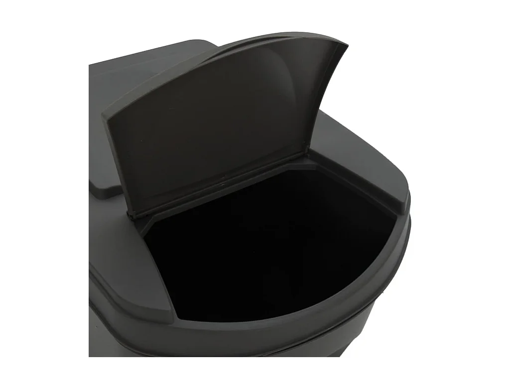 Poubelles à ordures empilables grise 39.2 x 29.3 x 33.5 cm 02_0043895