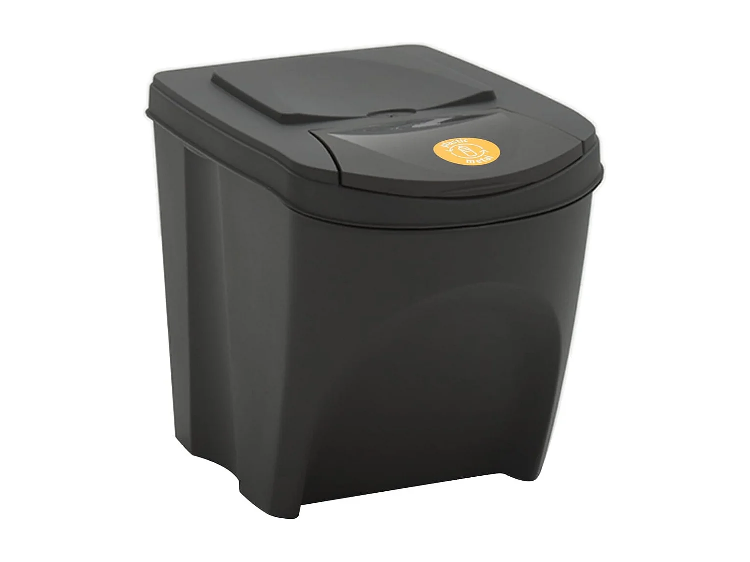 Poubelles à ordures empilables grise 39.2 x 29.3 x 33.5 cm 02_0043895