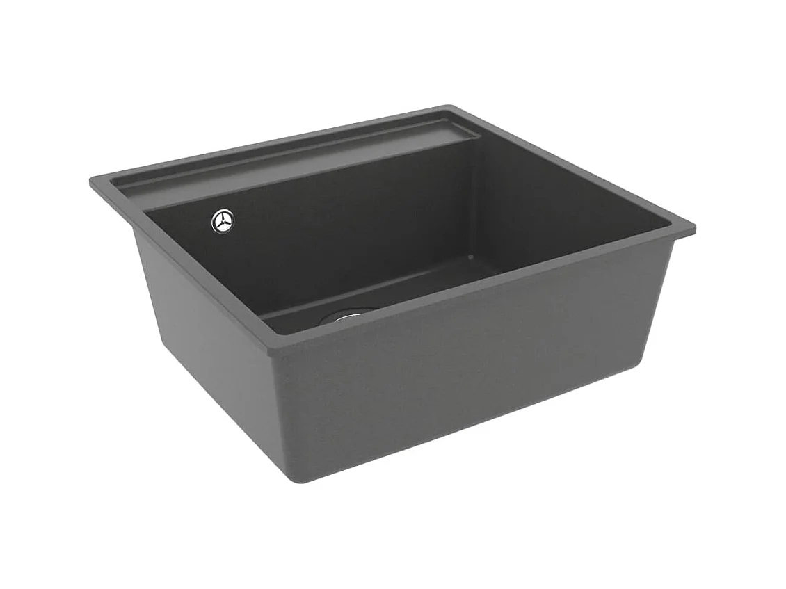 Évier de cuisine avec grise 53 x 50 x 20.3 cm 02_0002382