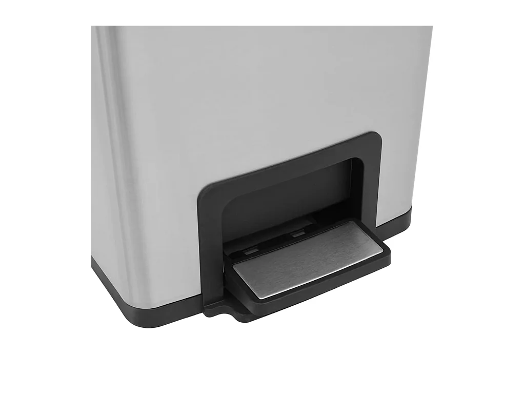 Pattumiera a pedale antimpronta 30 L Argento acciaio inox Argento 02_0043857