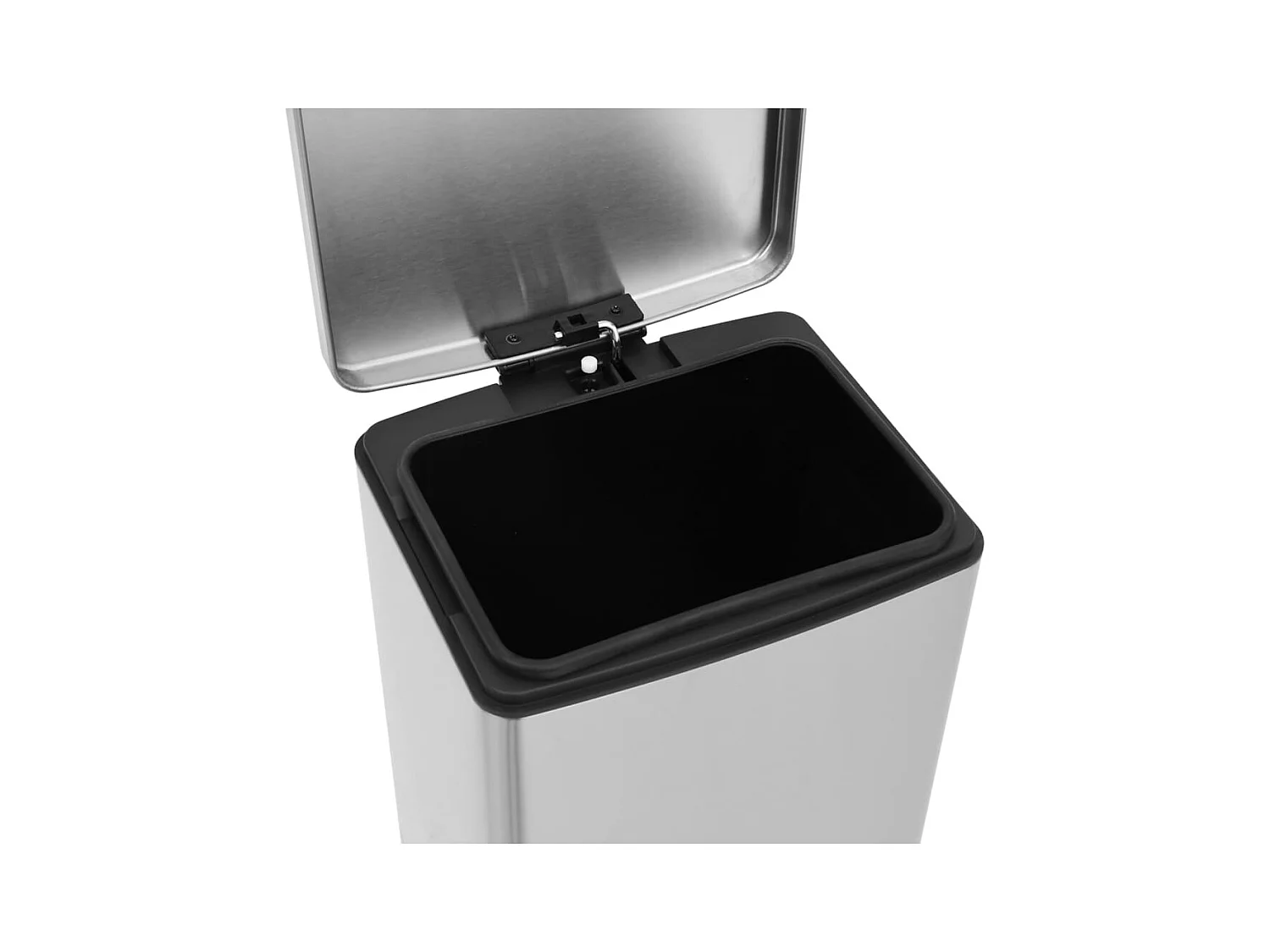Pattumiera a pedale antimpronta 30 L Argento acciaio inox Argento 02_0043857