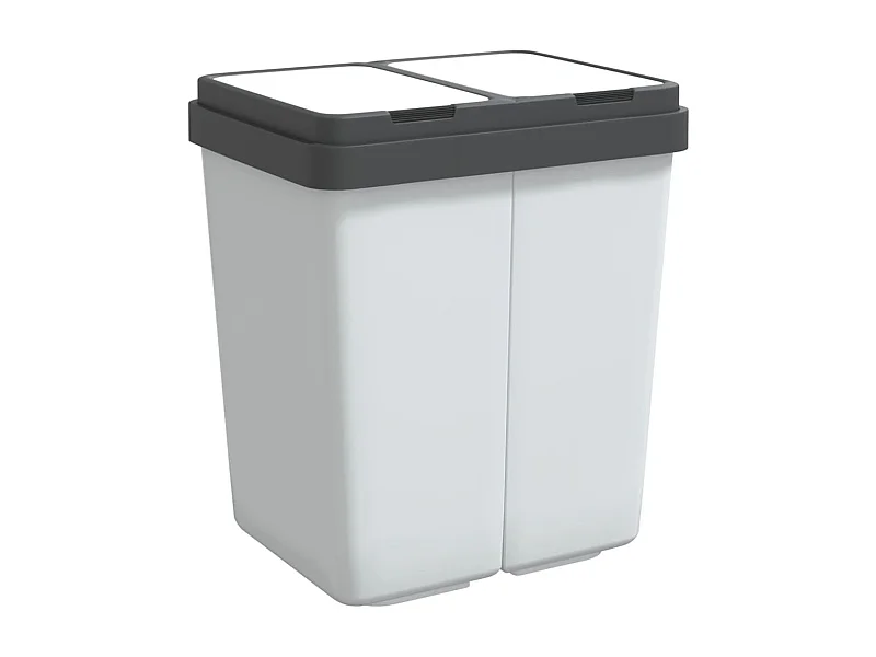 Lixeira dupla 2 x 25 litros branca 02_0043840