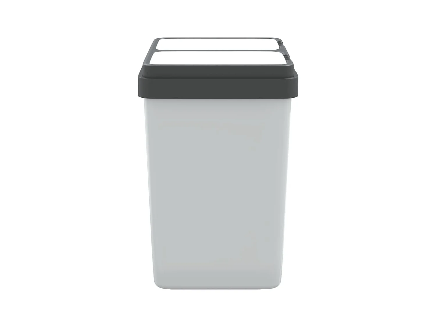 Poubelle double 2 x blanche 43.5 x 32.5 x 48.5 cm 02_0043840