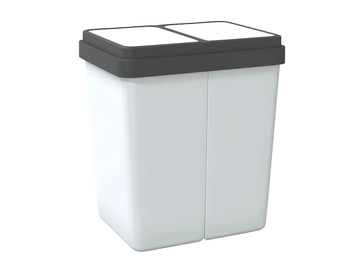 Lixeira dupla 2 x 25 litros branca 02_0043840