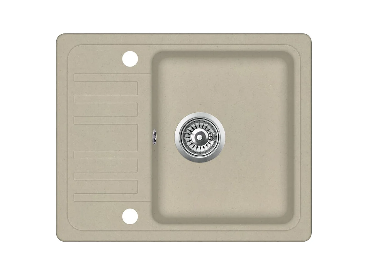 Évier de cuisine seul beige 57.5 x 46 x 28 cm 02_0002345