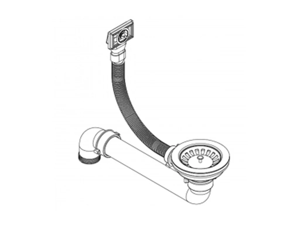 Évier de cuisine seul beige 57.5 x 46 x 28 cm 02_0002345