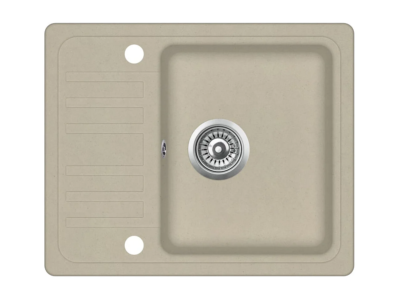 Lavello cucina lavabo singolo 57,5 ​​x 46 cm granito beige 02_0002345