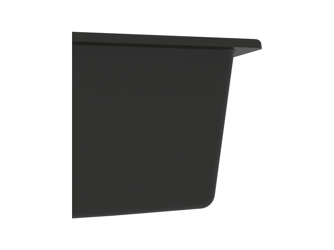 Pia de cozinha e dois lavatórios com furo transbordante 58 x 44 cm granito preto 02_0002405