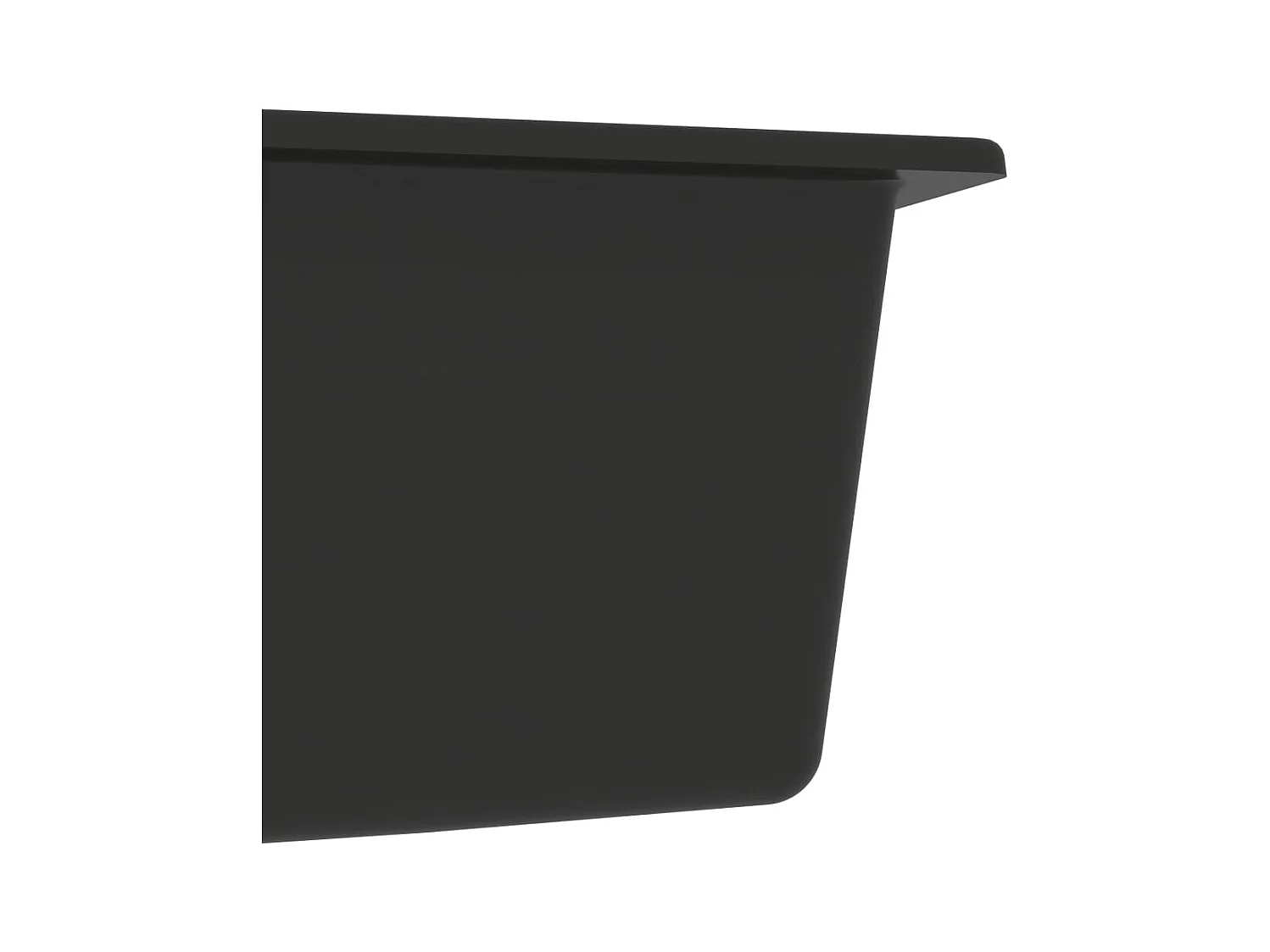 Pia de cozinha e dois lavatórios com furo transbordante 58 x 44 cm granito preto 02_0002405