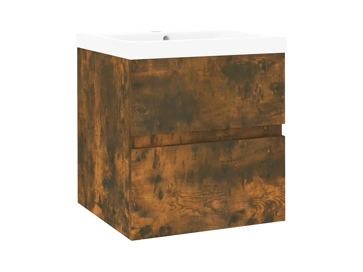 Mueble lavabo con lavabo integrado 41 x 38,5 x 45 cm madera contrachapada de roble ahumado 02_0006870