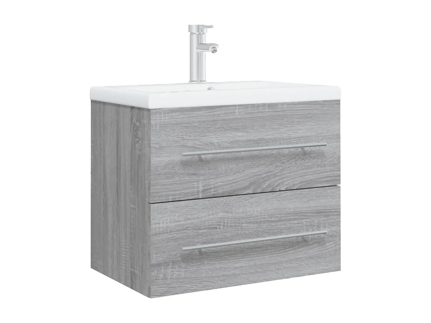 Móvel de pia com lavatório integrado sonoma madeira engenharia cinza 02_0006879