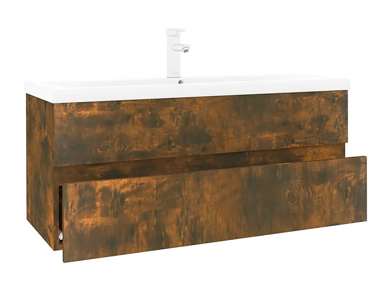 Mueble para fregadero con lavabo integrado de madera contrachapada de roble ahumado 02_0006872