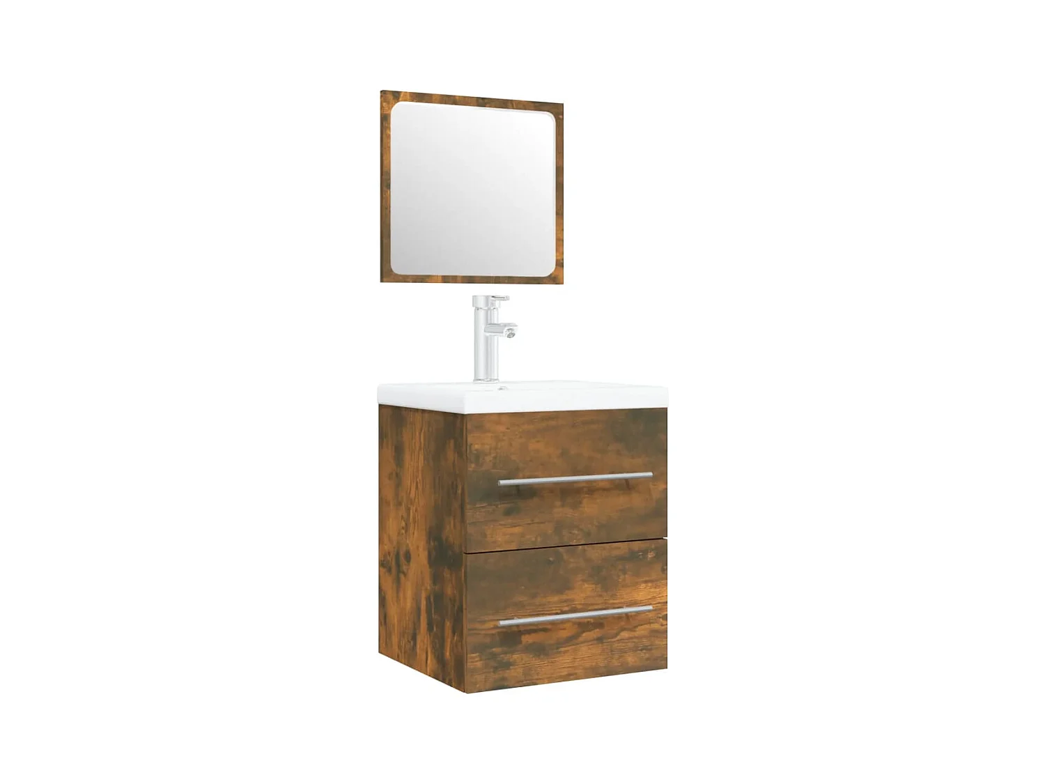 Meuble lavabo avec bassin bois marron 41 x 38.5 x 48 cm 02_0006868