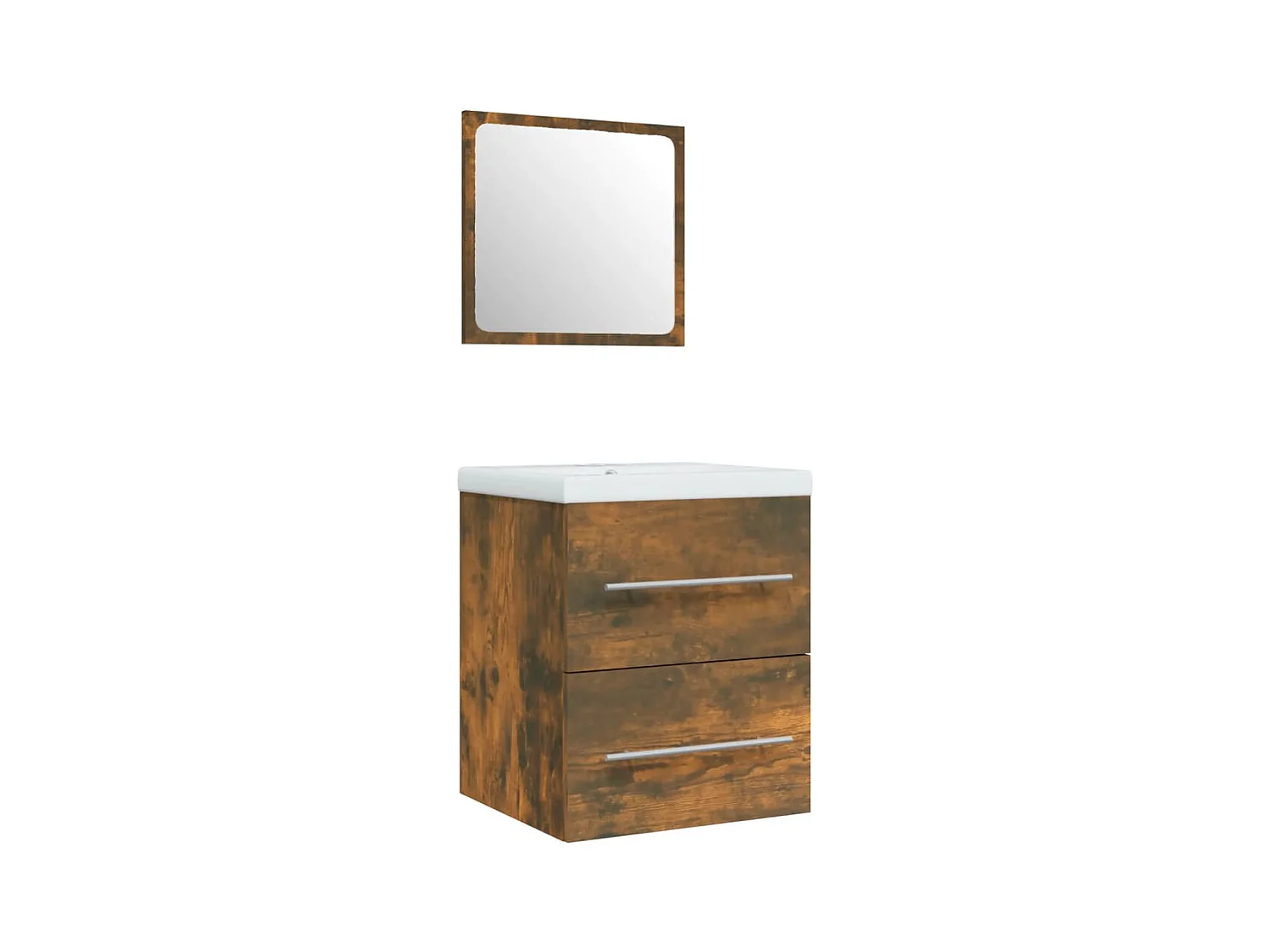 Meuble lavabo avec bassin bois marron 41 x 38.5 x 48 cm 02_0006868