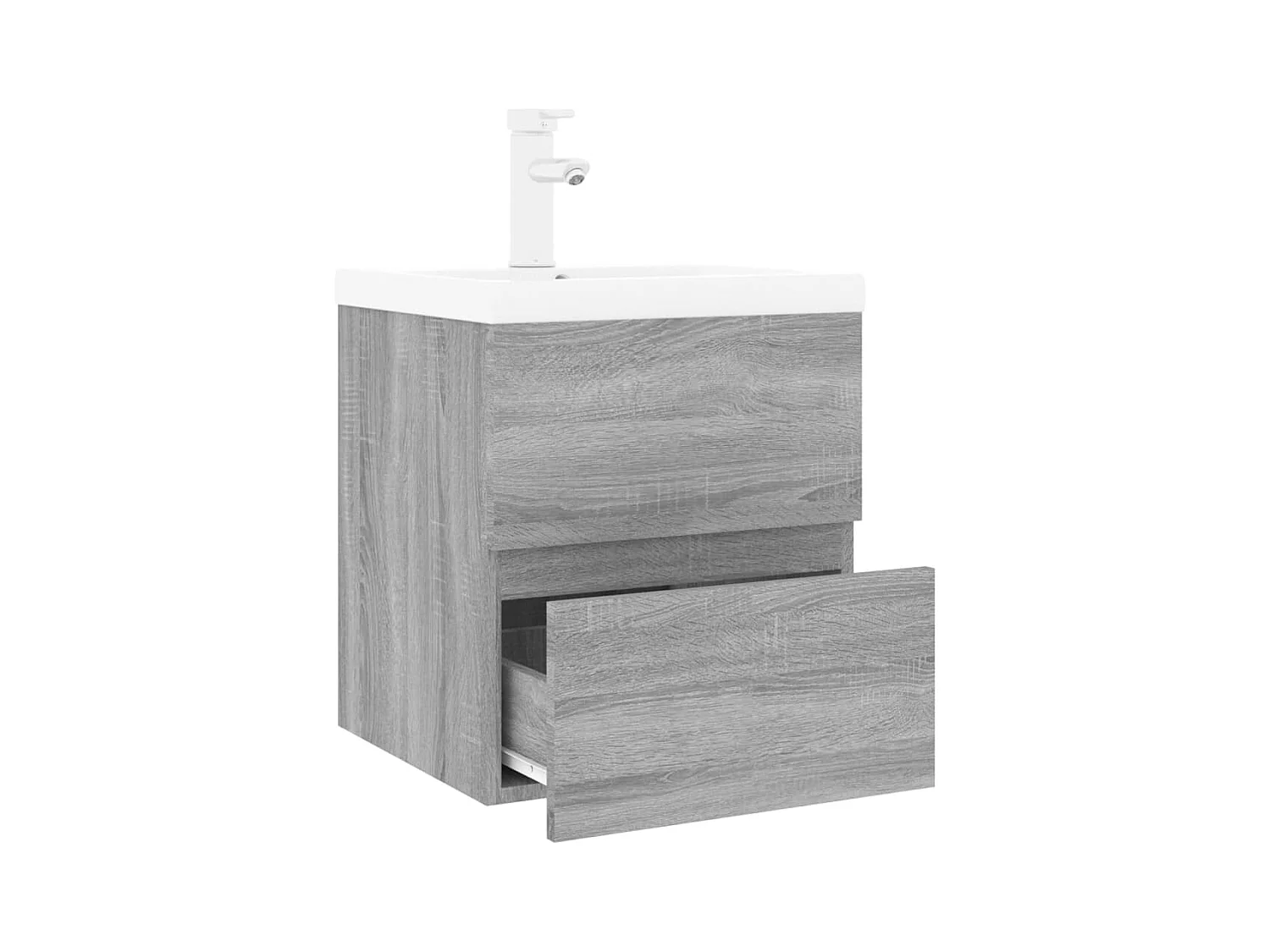 Meuble lavabo avec bassin bois marron 41 x 38.5 x 45 cm 02_0006877