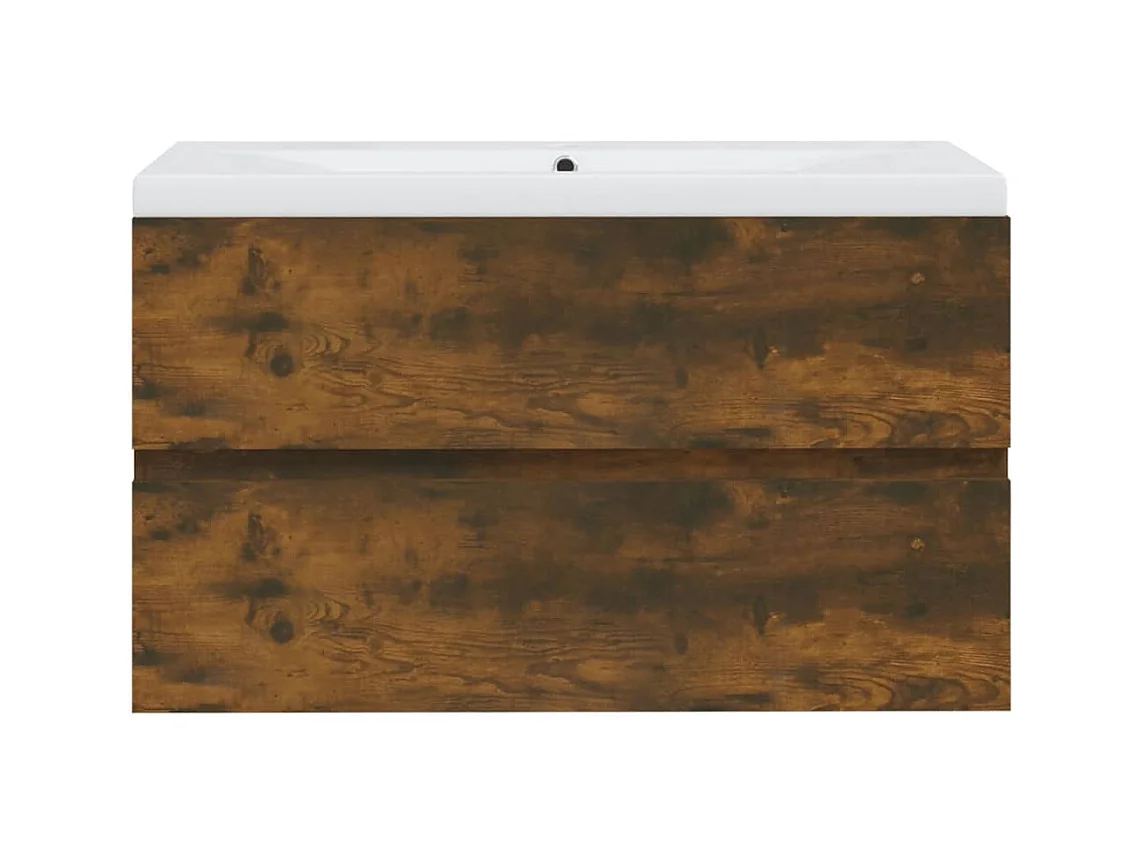 Móvel lavatório com lavatório integrado 80 x 38,5 x 45 cm madeira maciça marrom 02_0006867